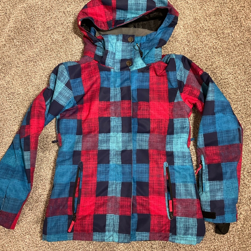 ROXY Snowboard/Ski Jacket w/ removable hood, size XS, EUC